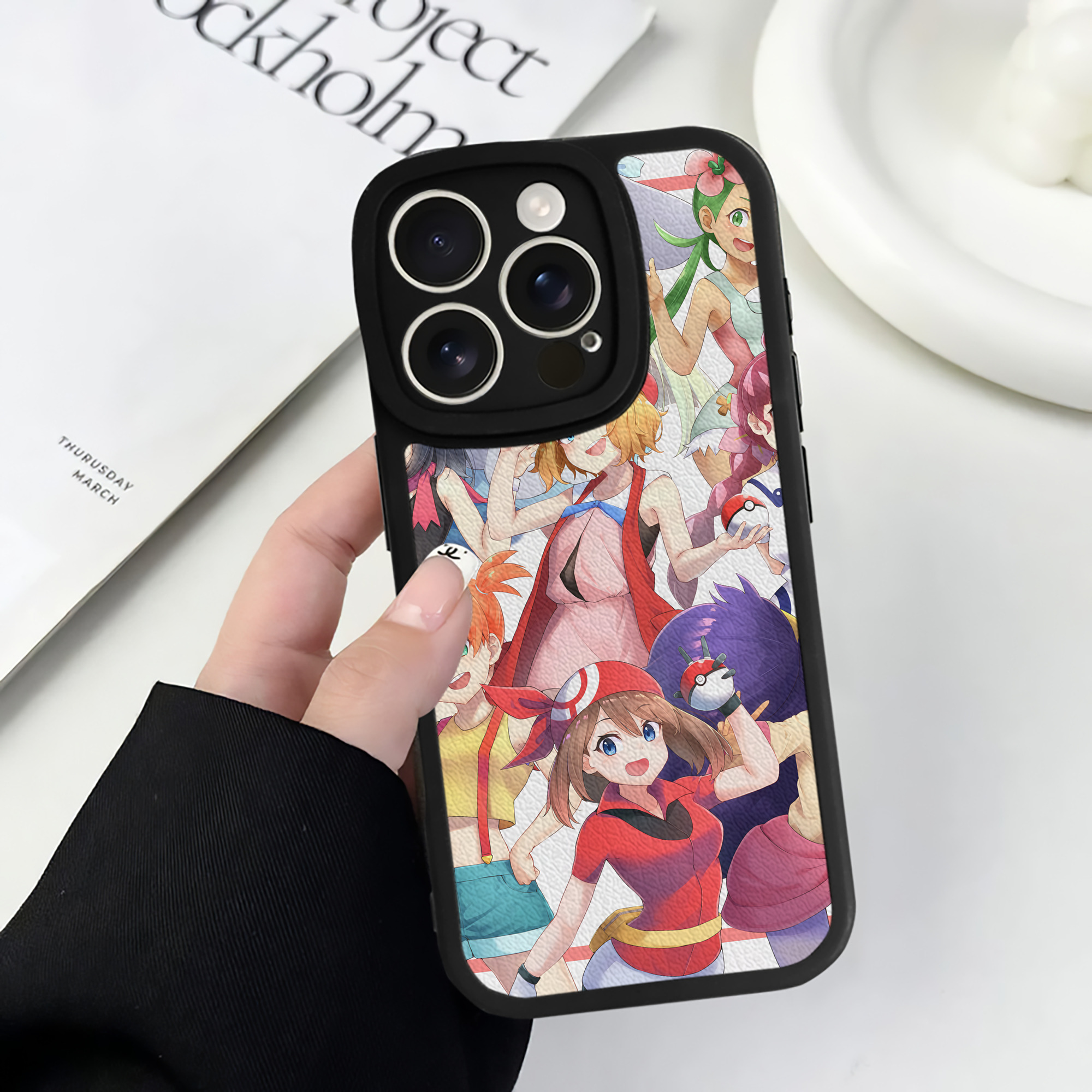 （画像用） ポケットモンスター Pokémon 【iPhone 16シリーズ対応】シリコンスマホケース（レザー調） 材質：シリコン